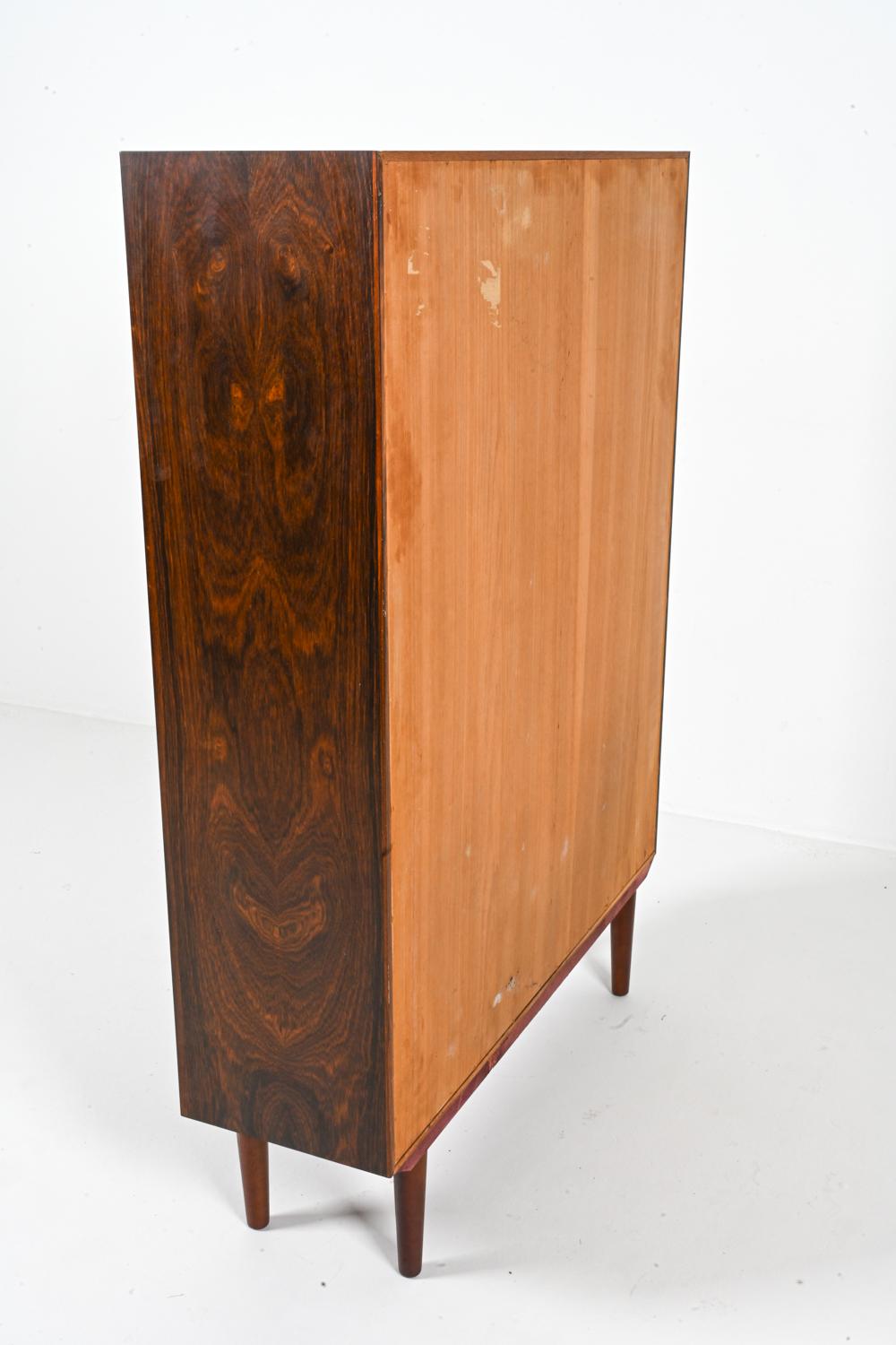 Erik Brouer Rosewood Display Cabinet, Denmark 1960s For Sale 4