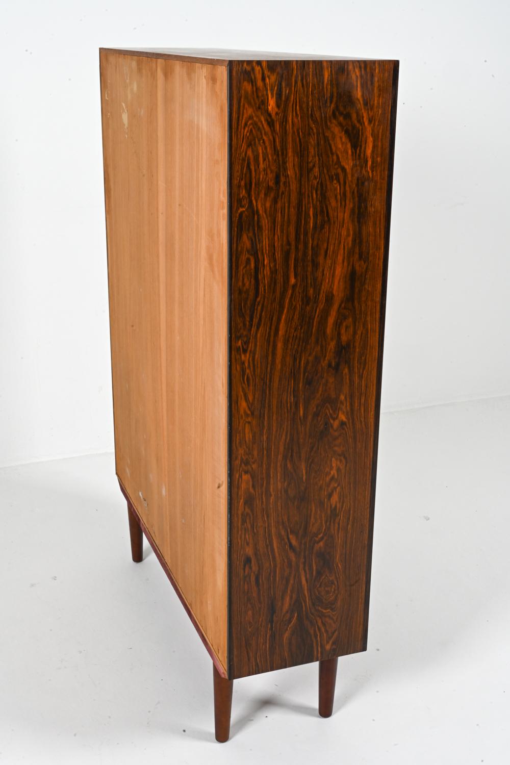 Erik Brouer Rosewood Display Cabinet, Denmark 1960s 6