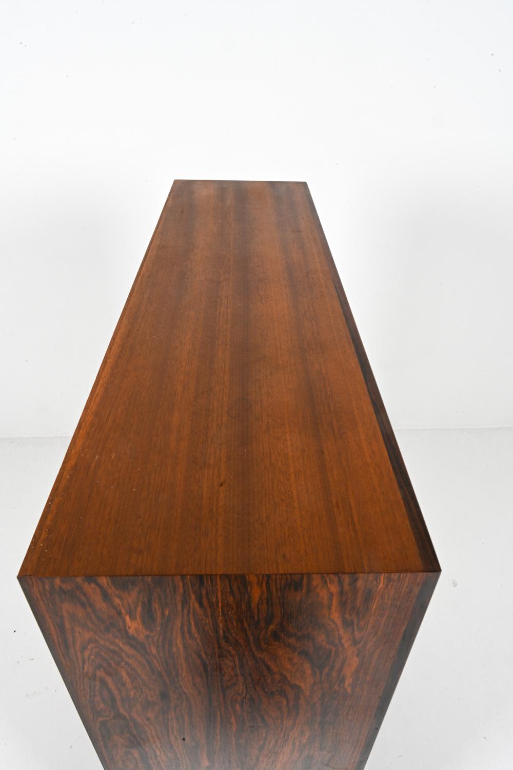 Erik Brouer Rosewood Display Cabinet, Denmark 1960s 8