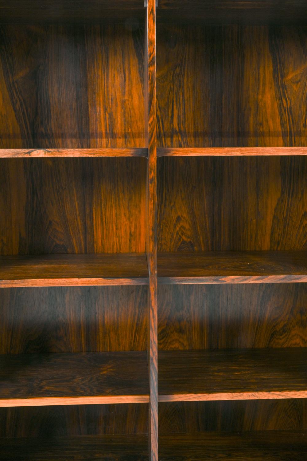 20th Century Erik Brouer Rosewood Display Cabinet, Denmark 1960s