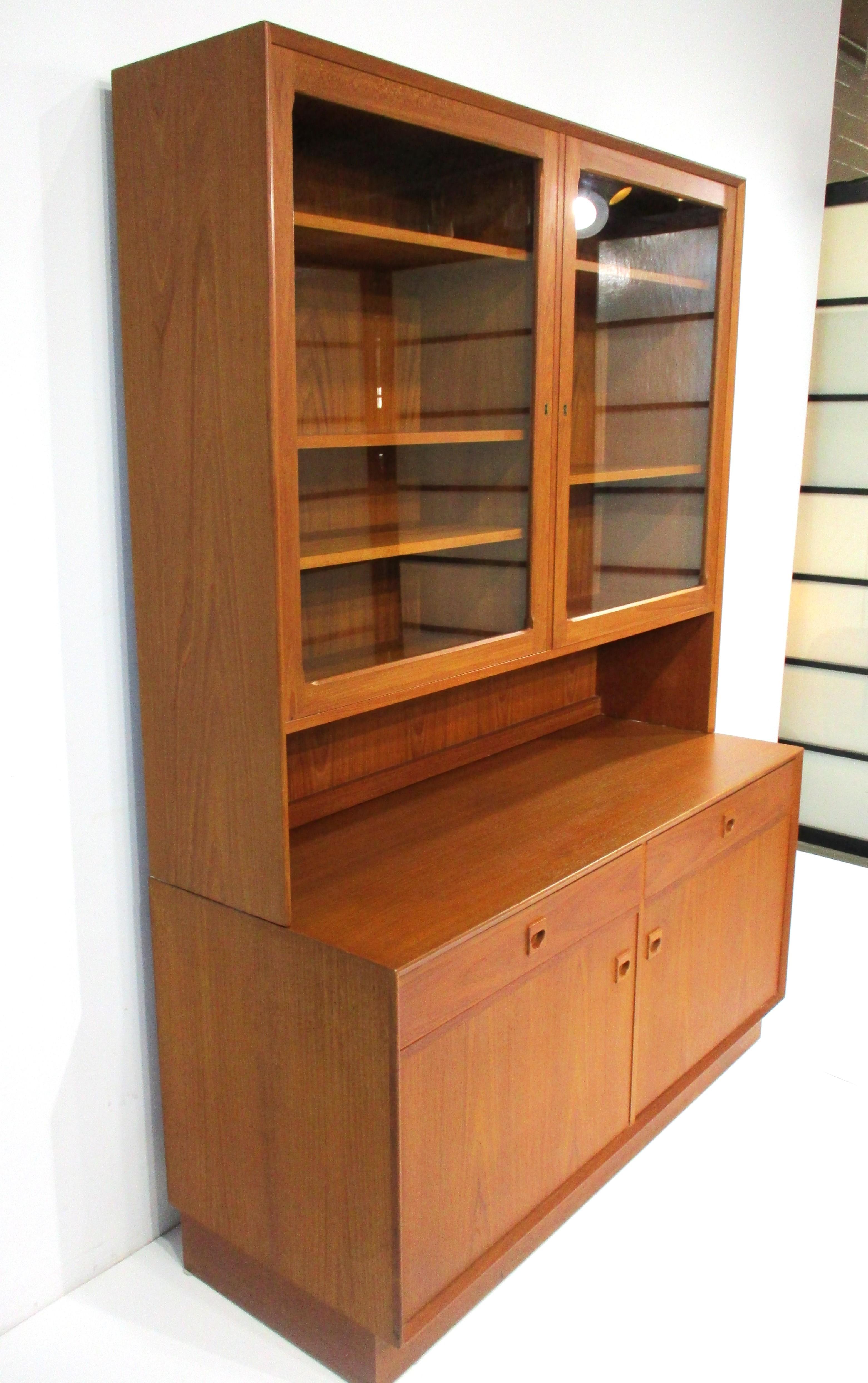Erik Brouer Teak 2pc. Bookcase Cabinet Chest for Brouer Mobelfabrik Denmark 11