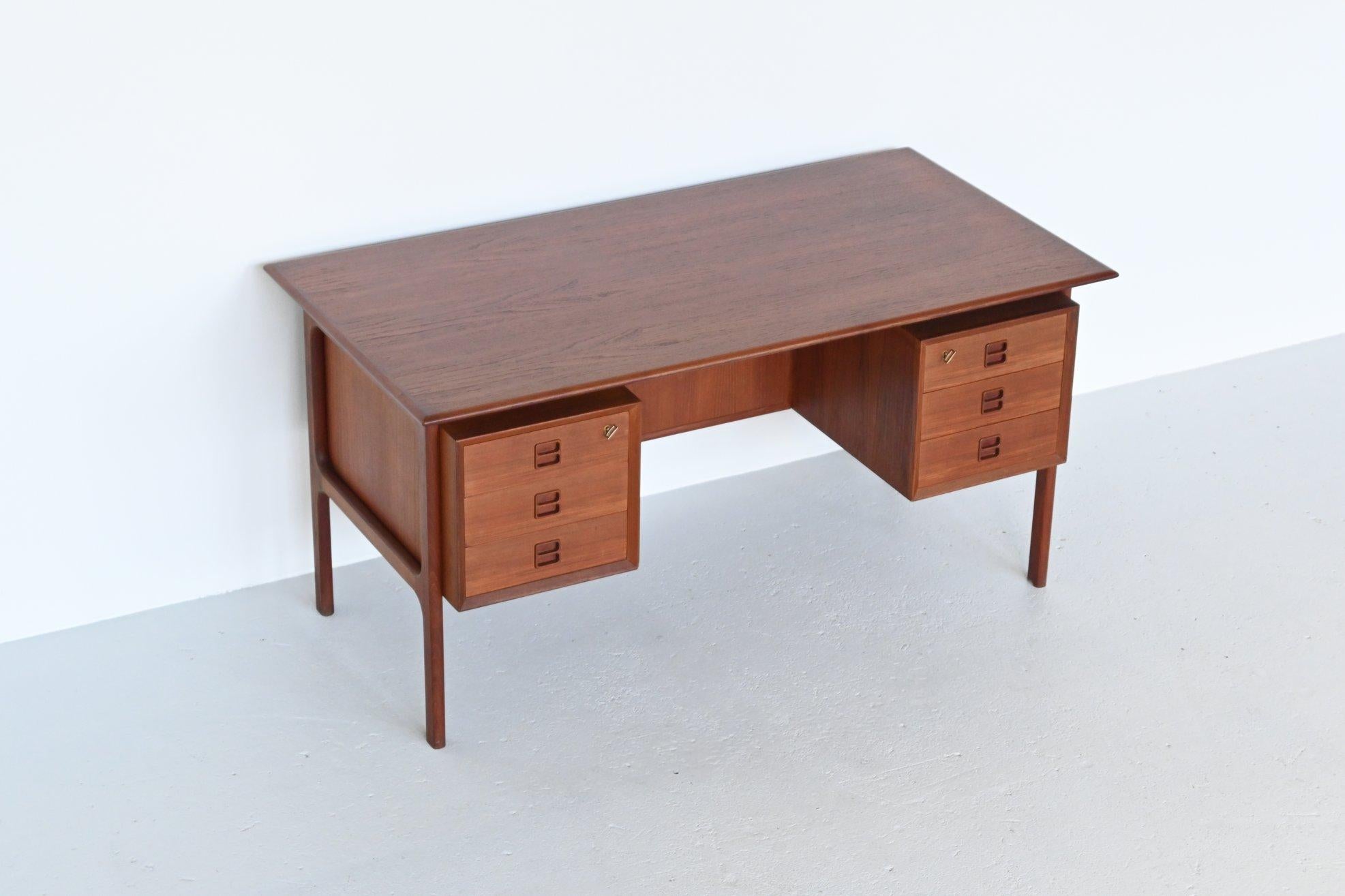 Erik Brouer Teak Desk Brouer Møbelfabrik, Denmark, 1960 5