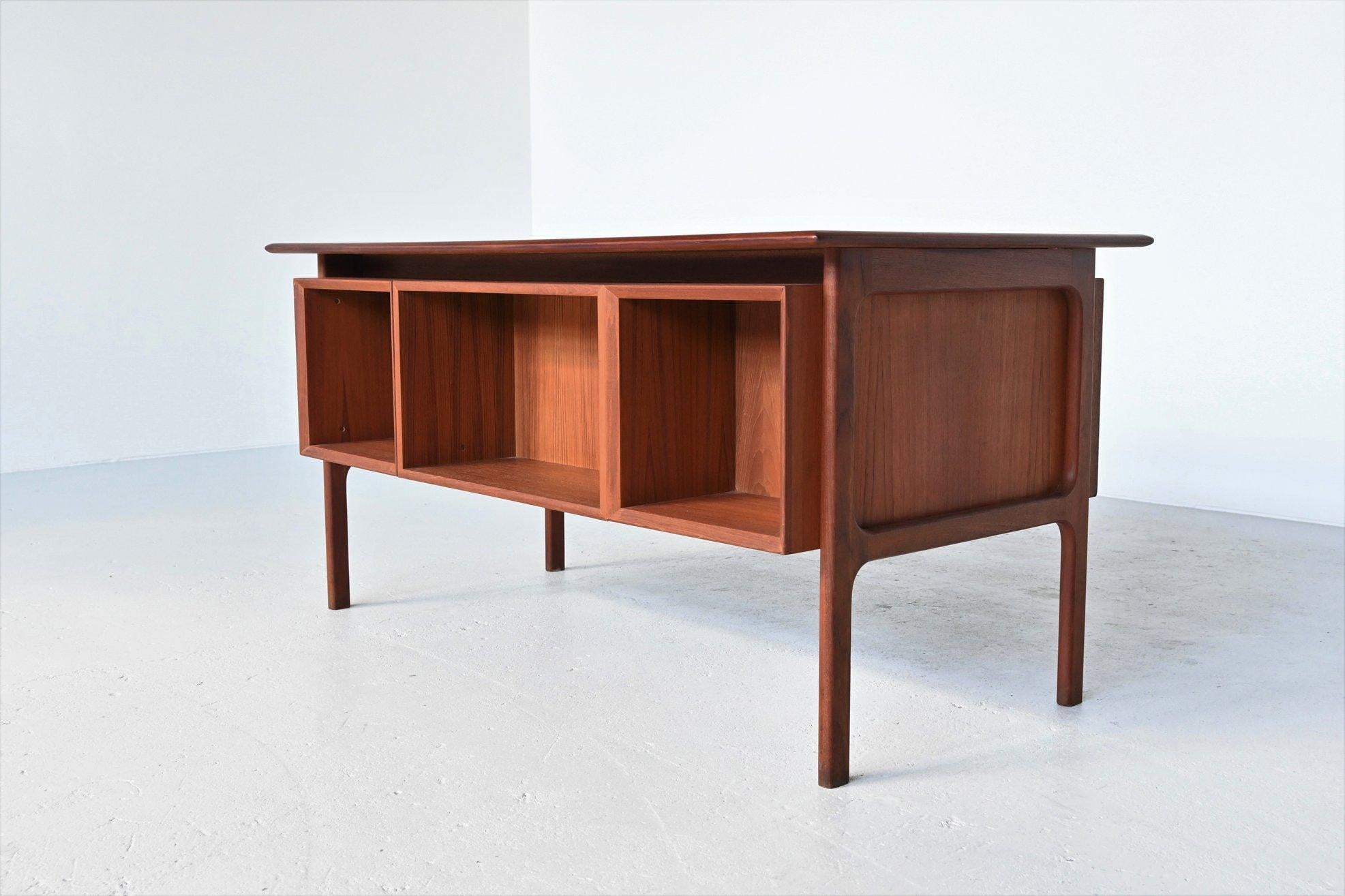 Danish Erik Brouer Teak Desk Brouer Møbelfabrik, Denmark, 1960