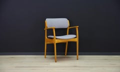 Erik Buch Armchair Danish Design Vintage Teak Gray, 1960s