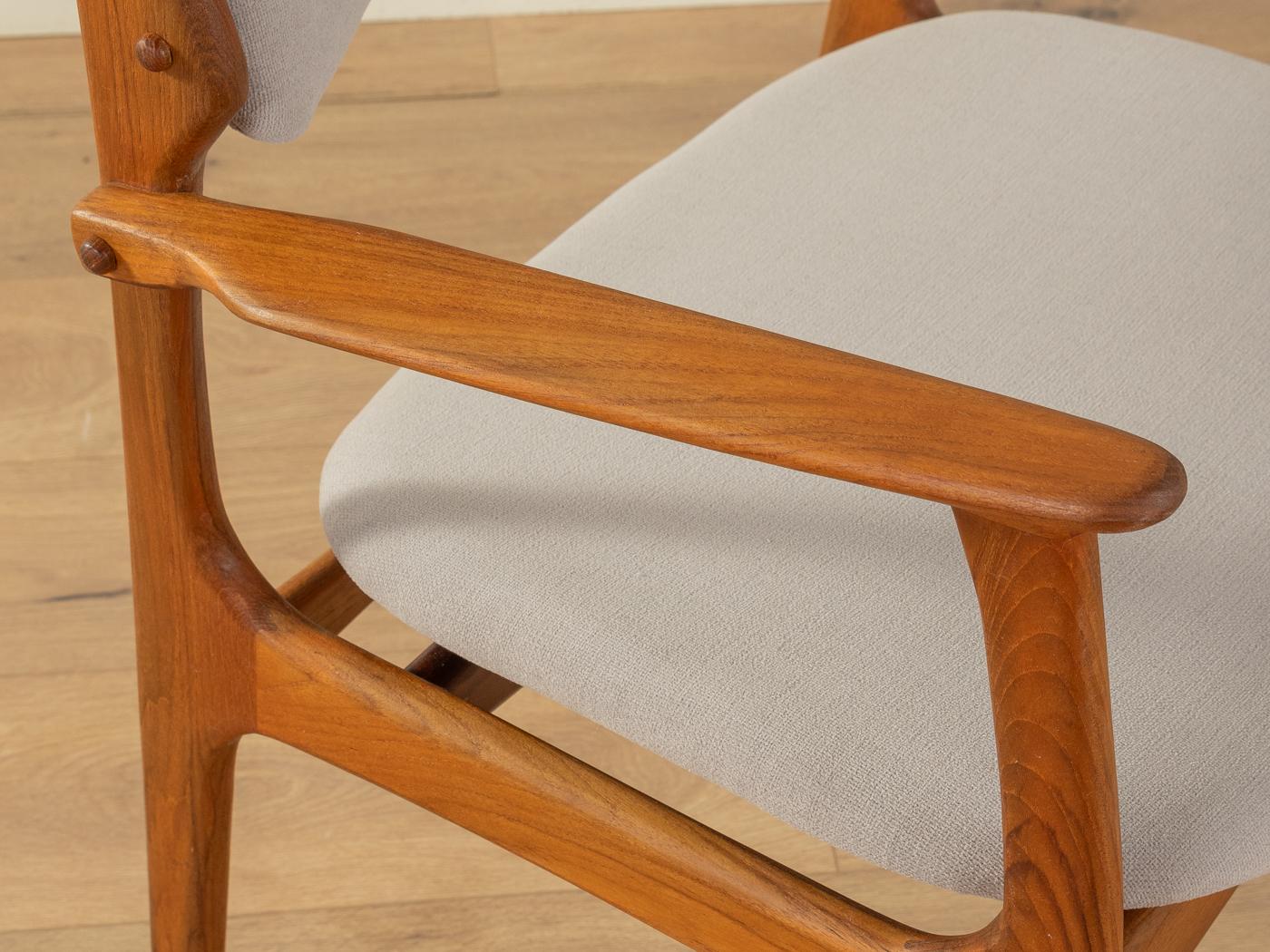 Upholstery Erik Buch armchair for Oddense Maskinsnedkeri For Sale