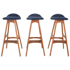 Erik Buch Bar Stools in Teak