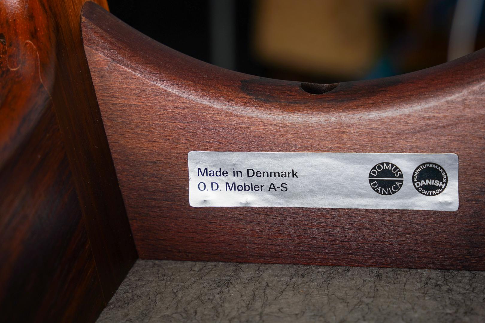 Erik Buch Bar Stools Model OD-61 for Odense Møbelfabrik, Denmark, 1960s For Sale 4