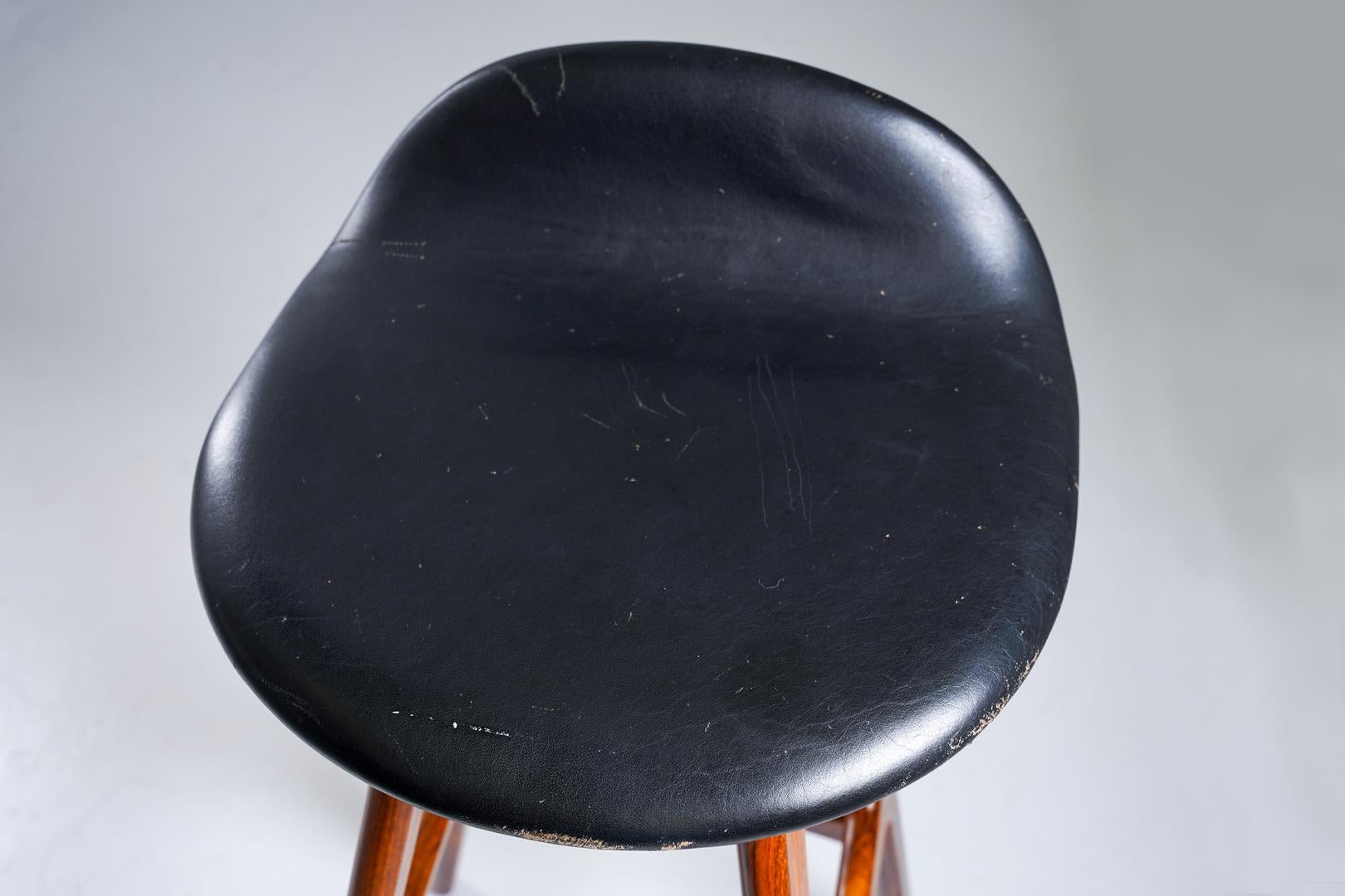 Erik Buch Bar Stools Model OD-61 for Odense Møbelfabrik, Denmark, 1960s For Sale 1
