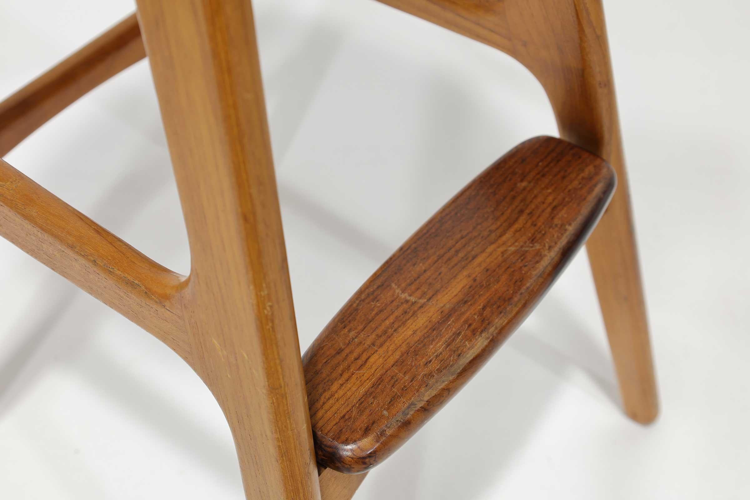Erik Buch Bar Stools Model OD-61, O. D. Mobler, in Teak and Rosewood For Sale 2