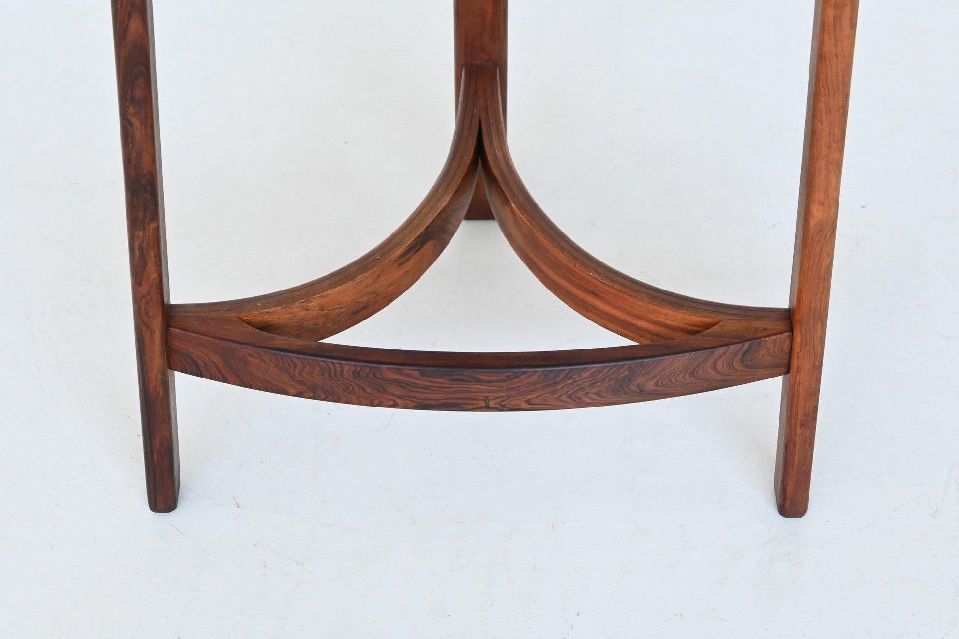 Erik Buch boomerang dry bar set in rosewood Dyrlund Denmark 1960 12