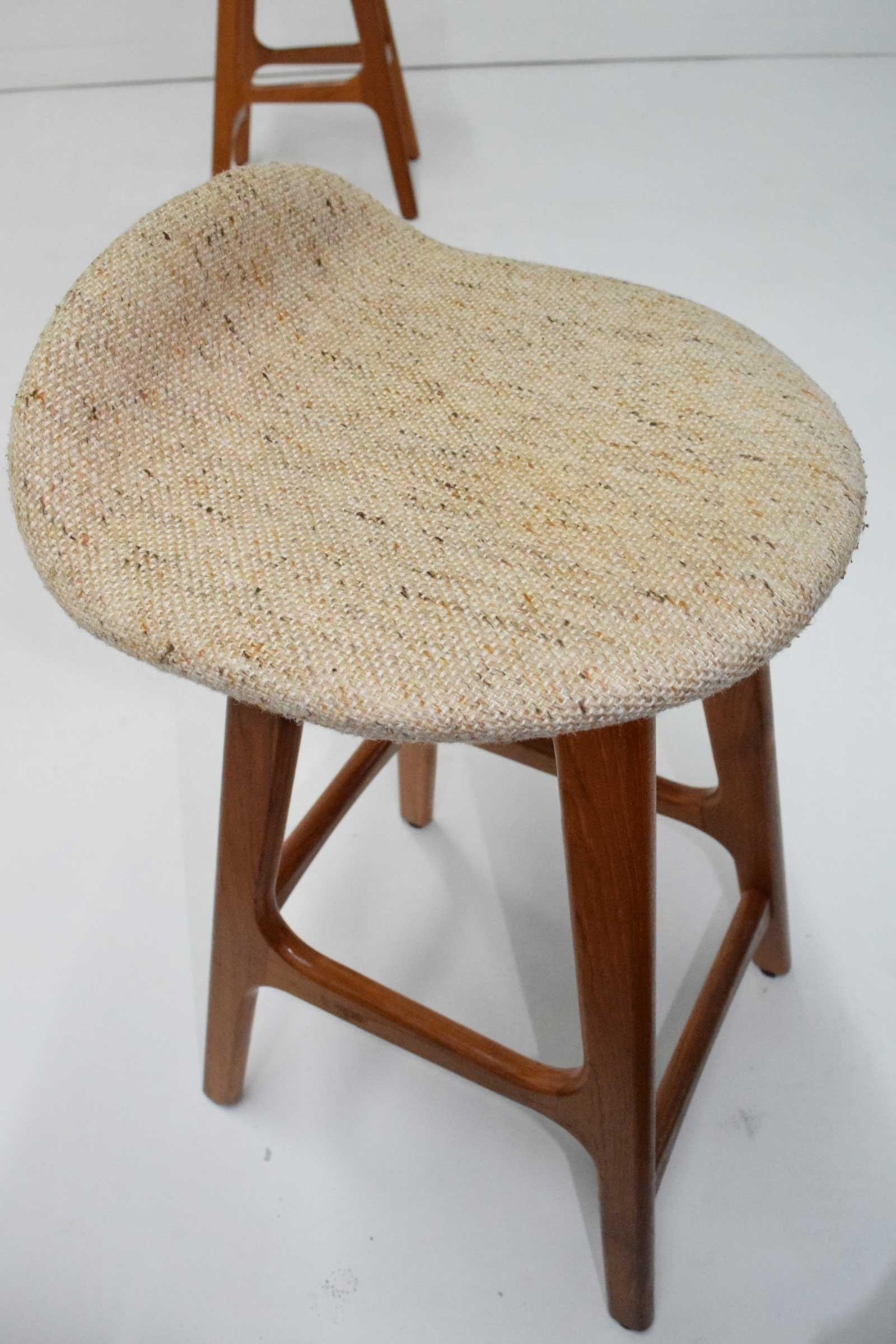 Erik Buch Counter Height Bar Stools in Teak 4