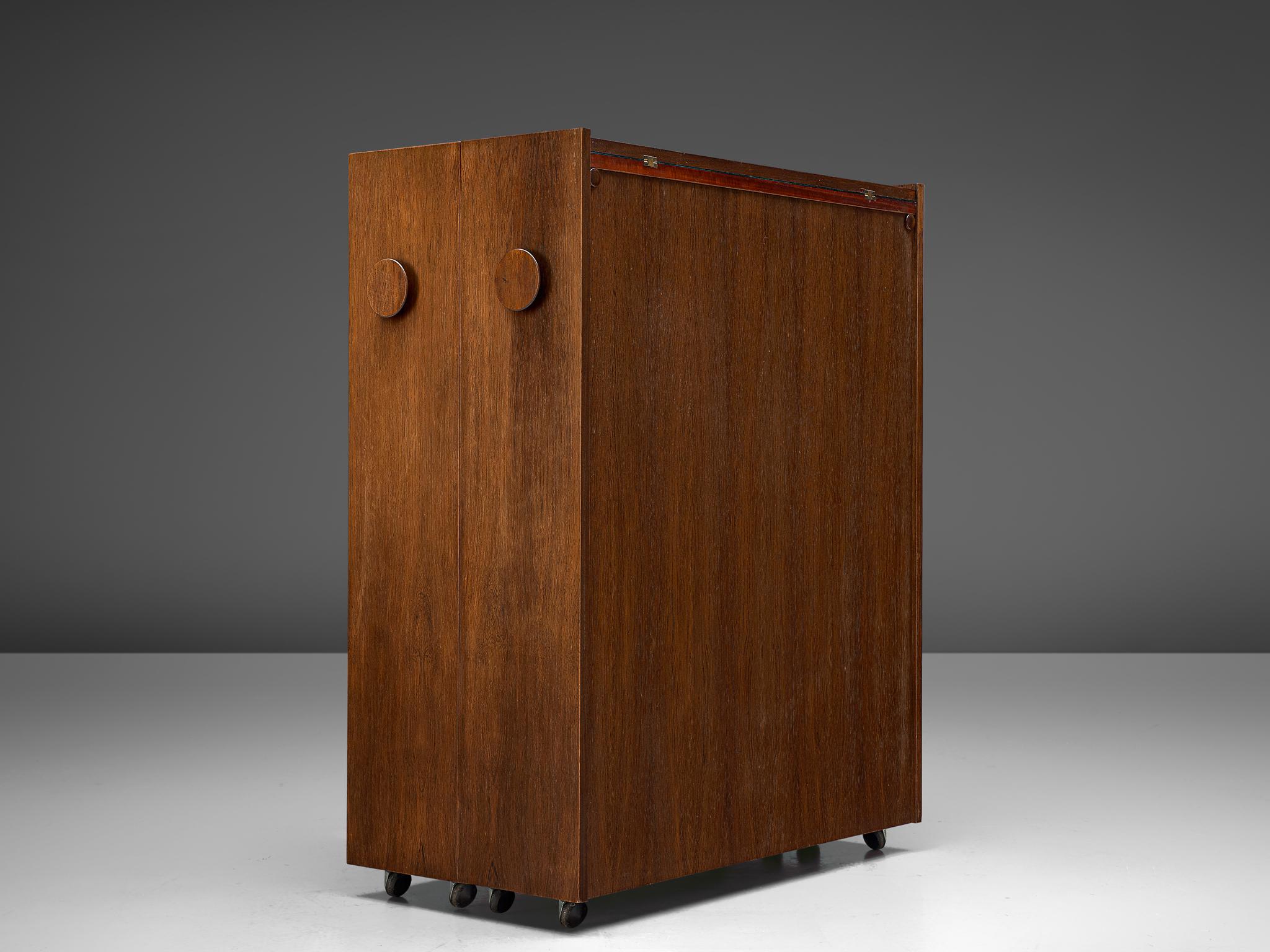 Scandinavian Modern Erik Buch Danish Dry Bar in Rosewood, 1960s