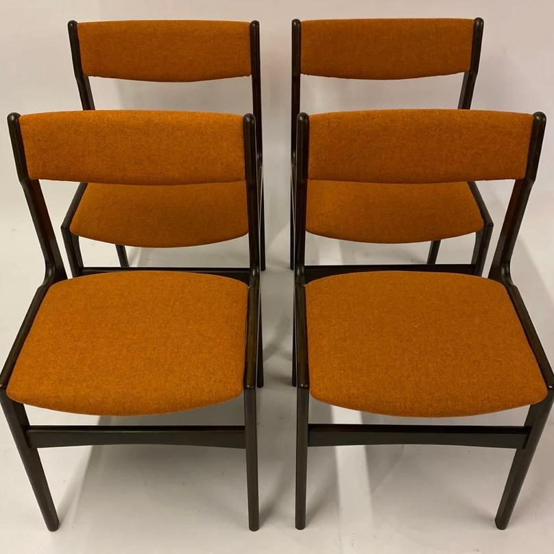 Erik Buch Dining Chairs Danish In Good Condition In Otley, GB