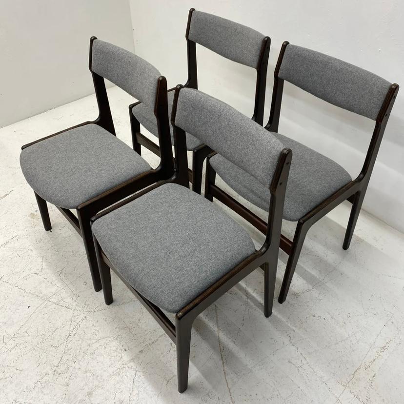 Erik Buch Dining Chairs Danish In Good Condition For Sale In Otley, GB