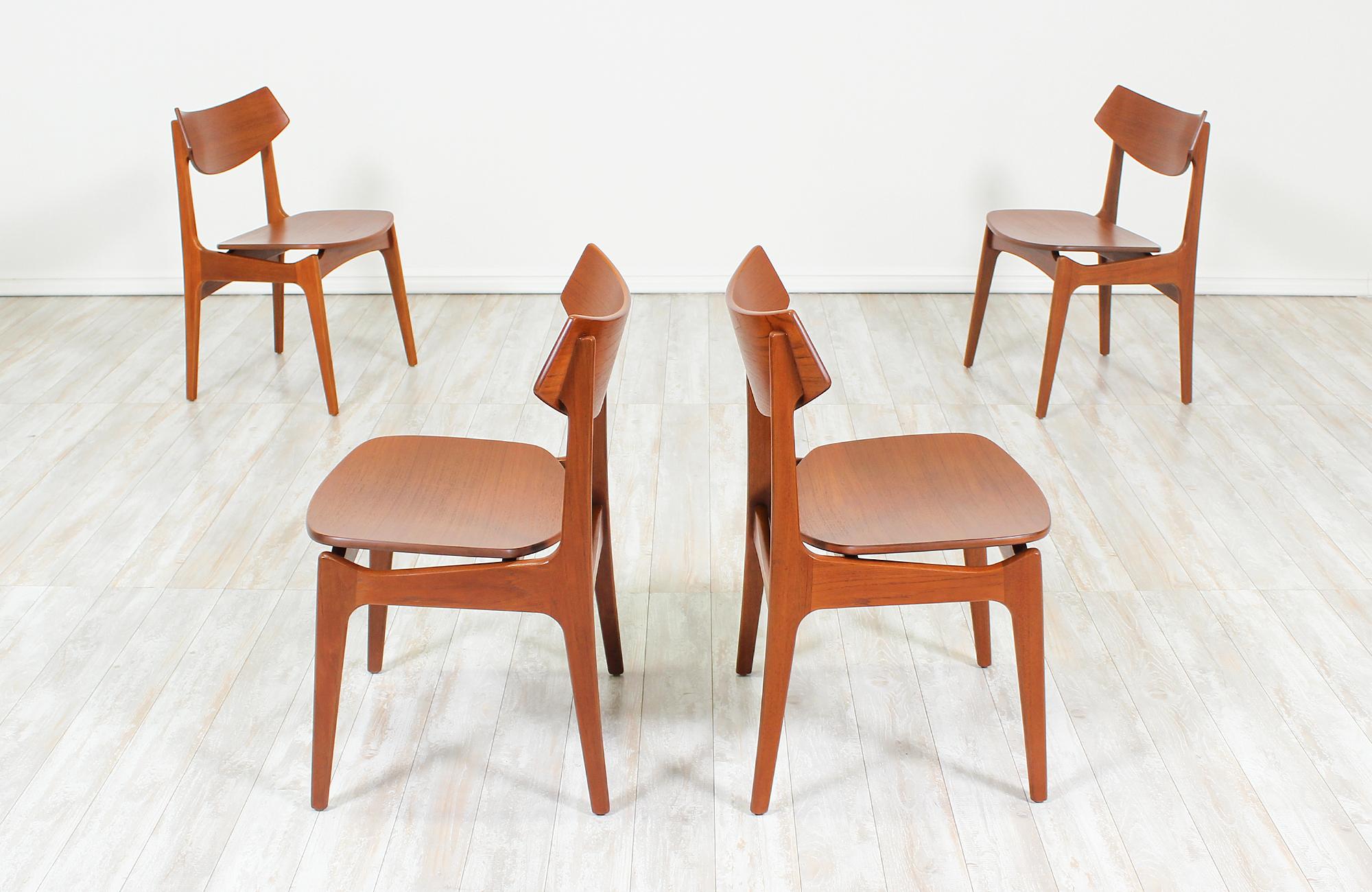 Mid-Century Modern Erik Buch Dining Chairs for Funder-Schmidt & Madsen