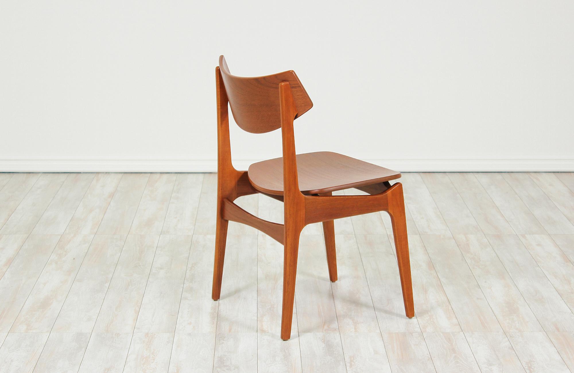 Danish Erik Buch Dining Chairs for Funder-Schmidt & Madsen