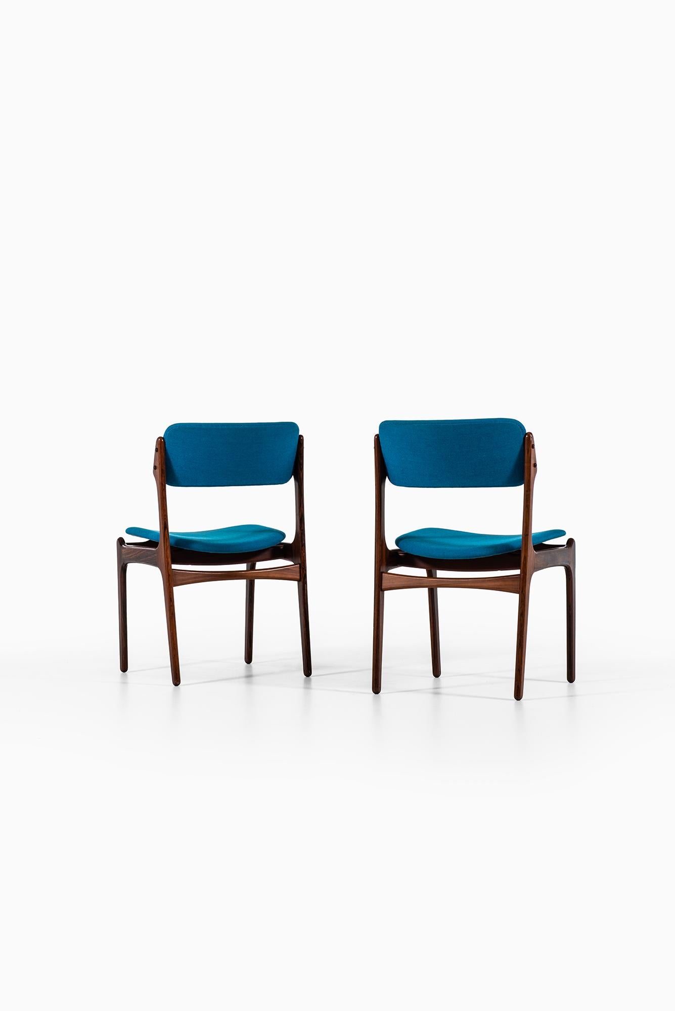 Danish Erik Buch Dining Chairs Model OD-49 by Oddense Maskinsnedkeri in Denmark For Sale