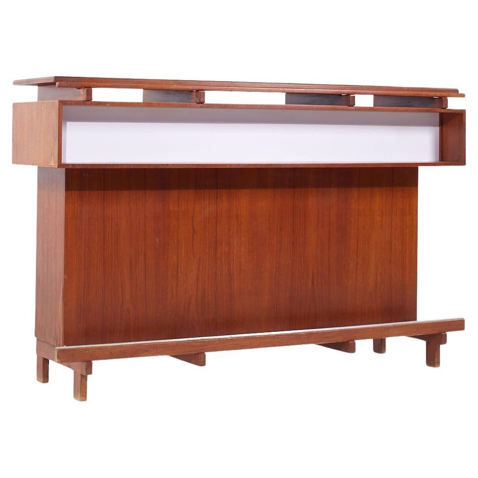 Erik Buch for Dyrlund Mid Century Danish Teak Bar For Sale