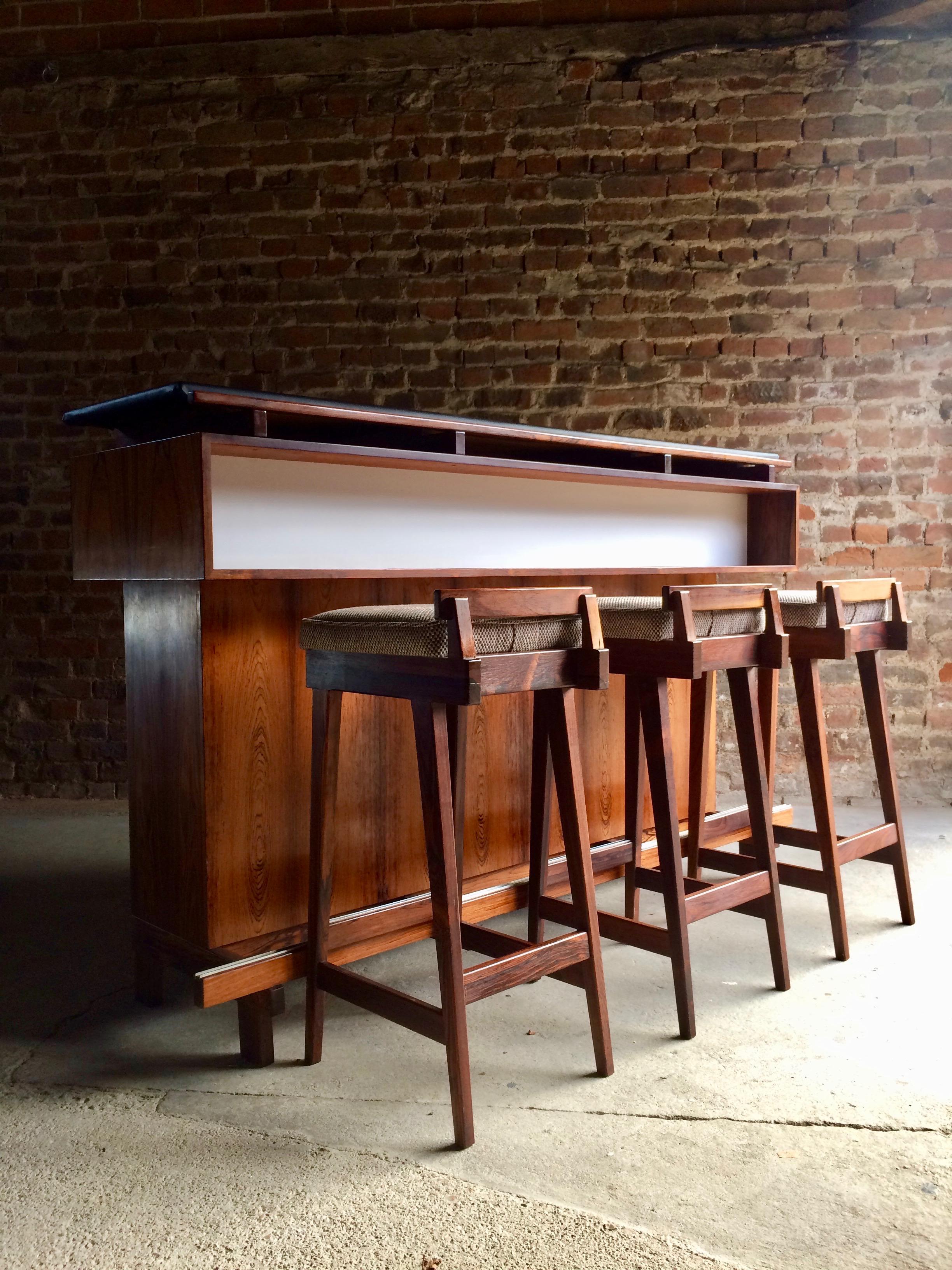 Erik Buch for Dyrlund Rosewood Dry Bar by Denmark, 1960s Midcentury 10