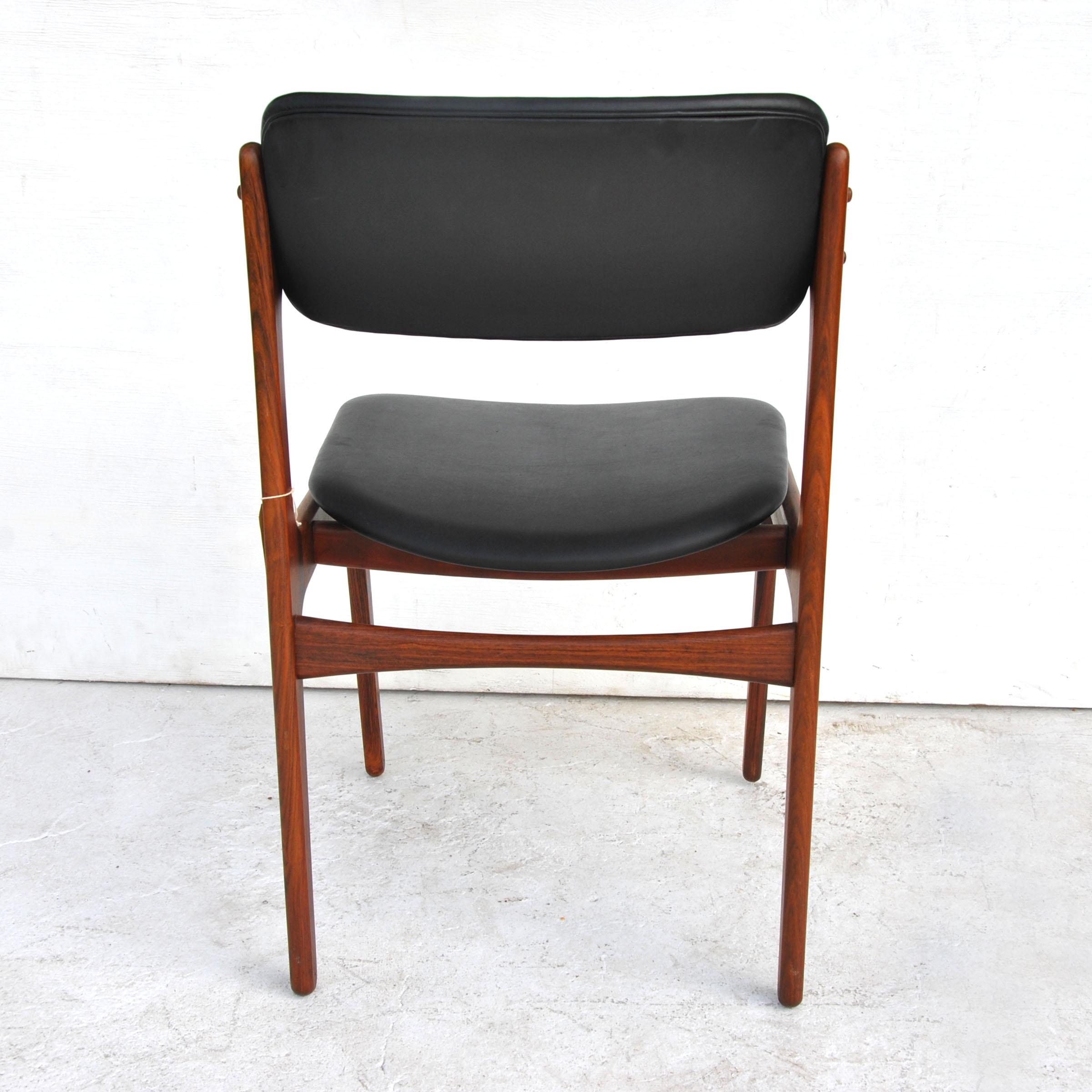 Erik Buch For O.D. Mobler Danish Rosewood Side Chair 3
