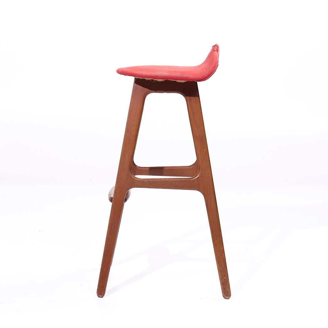 Erik Buch Mid Century Barhocker - Einzeln (Dänisch) im Angebot