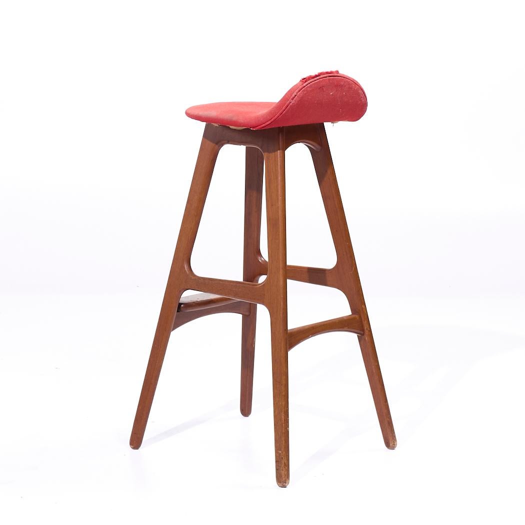 Erik Buch Mid Century Barhocker - Einzeln im Zustand „Gut“ im Angebot in Countryside, IL
