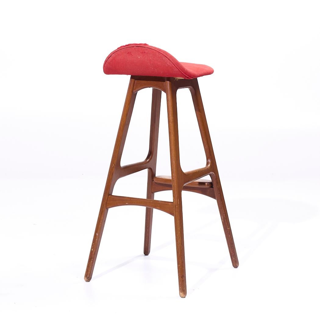 Erik Buch Mid Century Barhocker - Einzeln (Polster) im Angebot