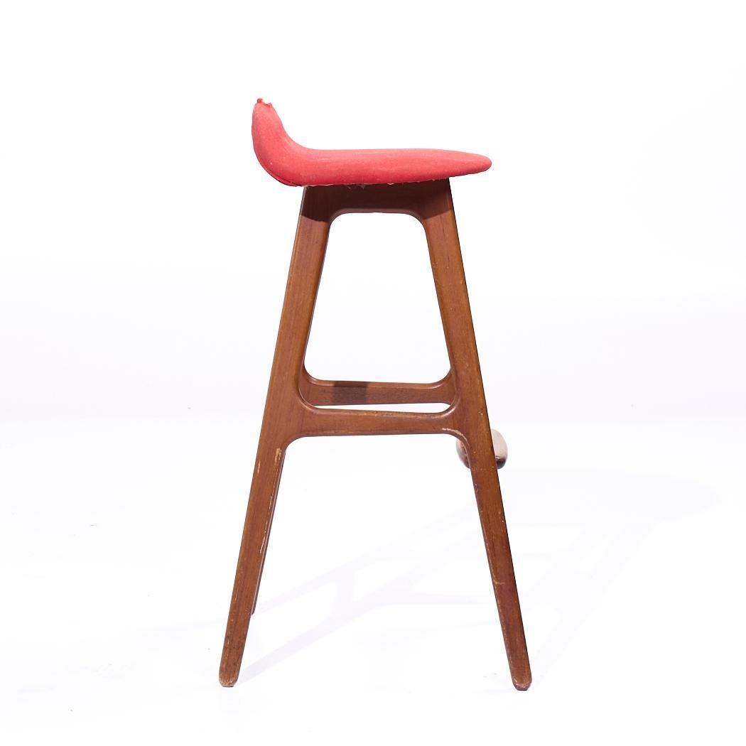 Erik Buch Mid Century Barhocker - Einzeln im Angebot 1