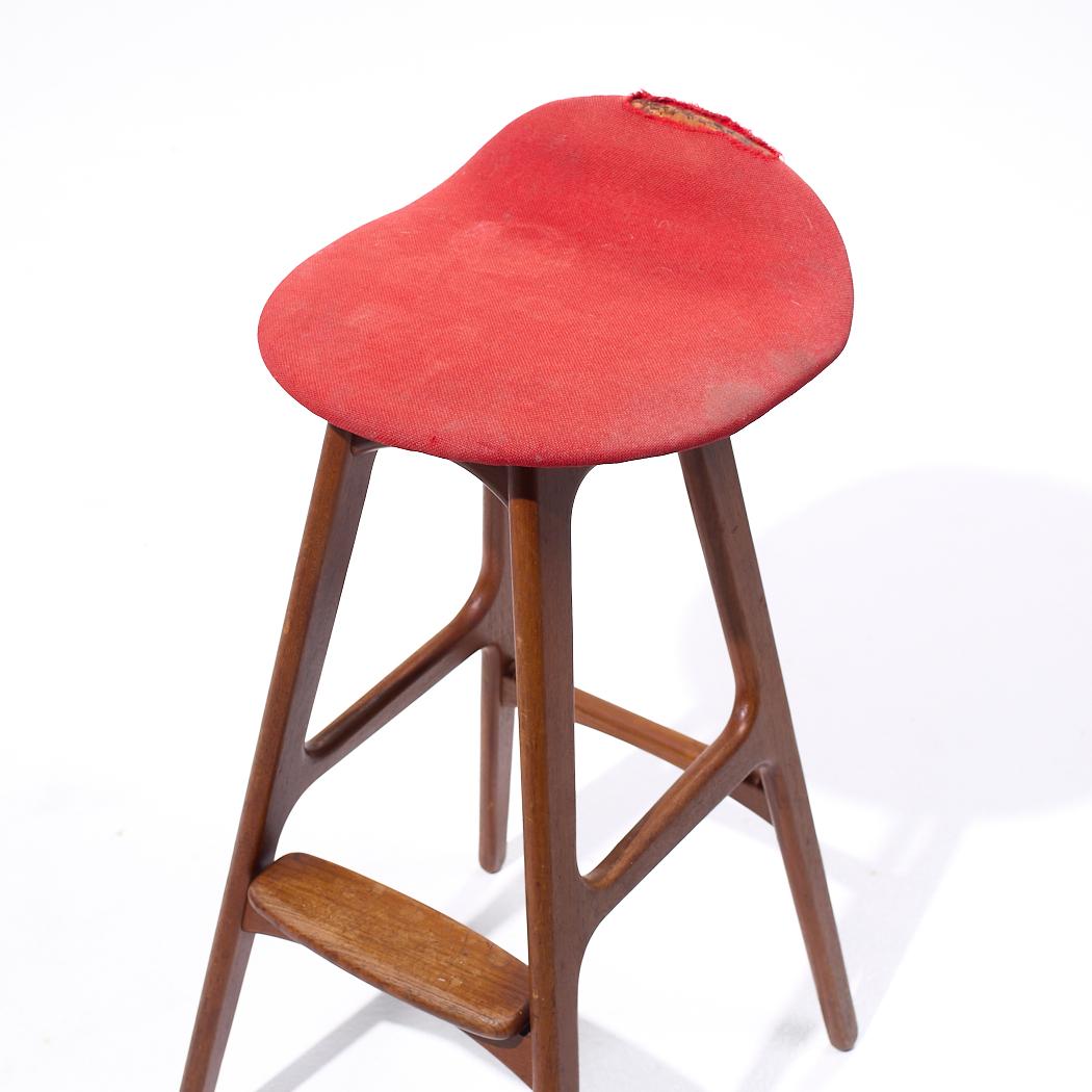 Erik Buch Mid Century Barhocker - Einzeln im Angebot 2