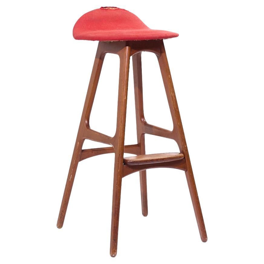 Taburete de bar Erik Buch Mid Century - Sencillo