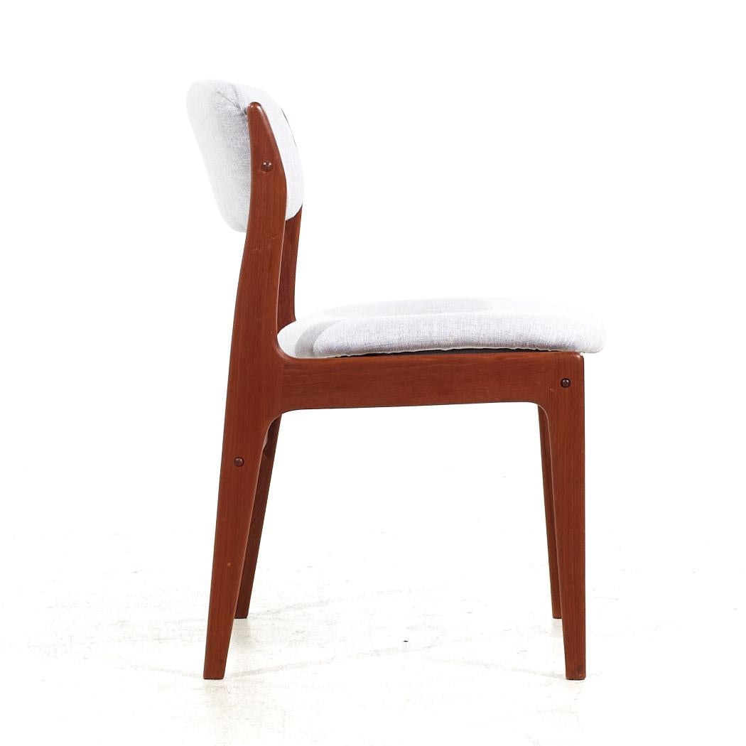 Tissu d'ameublement Erik Buch Mid Century Danish Teak Dining Chairs - Set of 4 en vente
