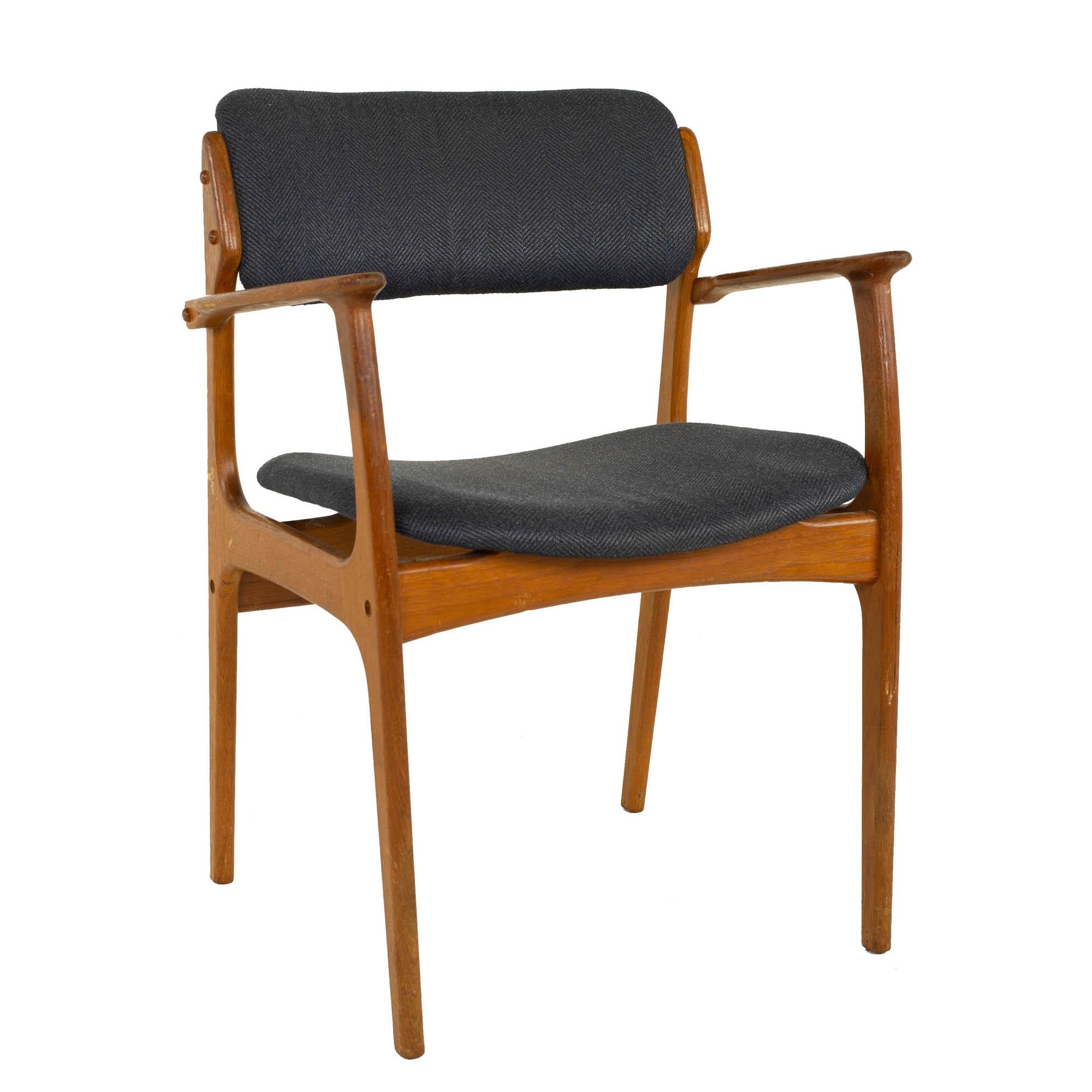 Erik Buch Mid Century Danish Teak Dining Chairs, Set of 6 4