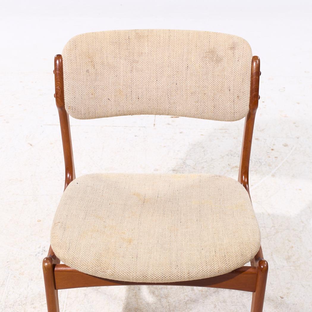 Erik Buch Dänische Teakholz-Esszimmerstühle aus der Mitte des Jahrhunderts - 6er-Set im Angebot 4