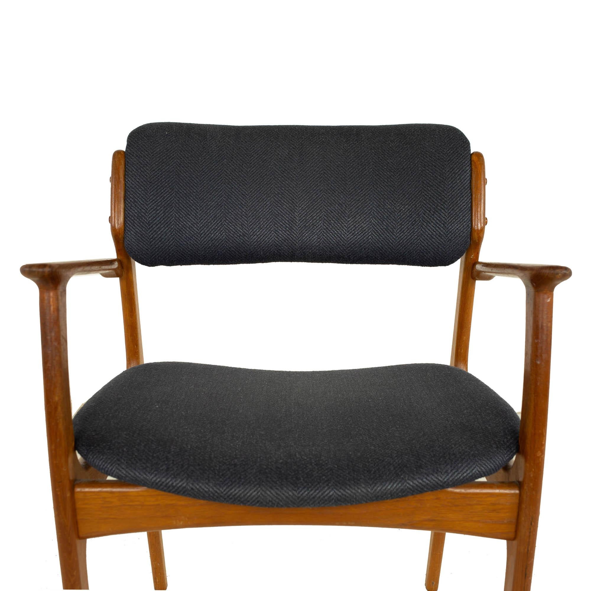 Erik Buch Mid Century Danish Teak Dining Chairs, Set of 6 10