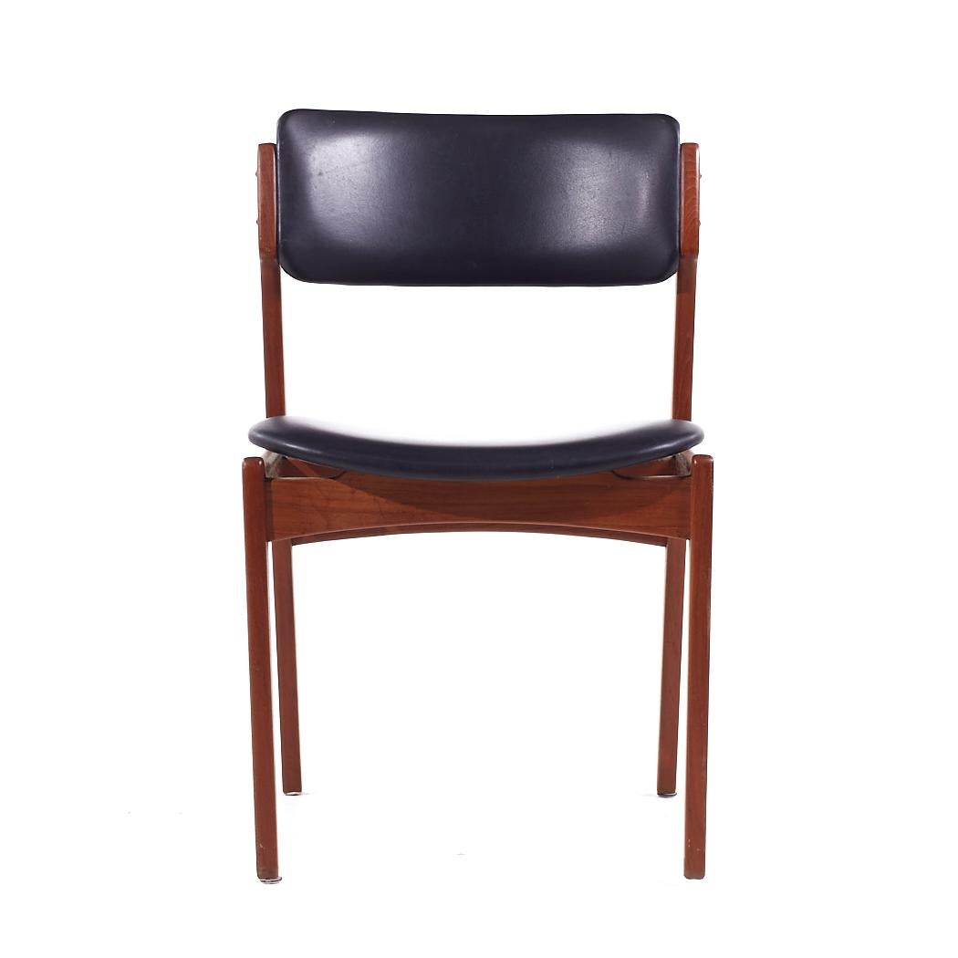 Late 20th Century Erik Buch Mid Century Danish Teak Dining Chairs - Set of 8 For Sale