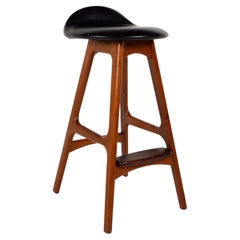 Erik Buch Mid Century Teak Barstool