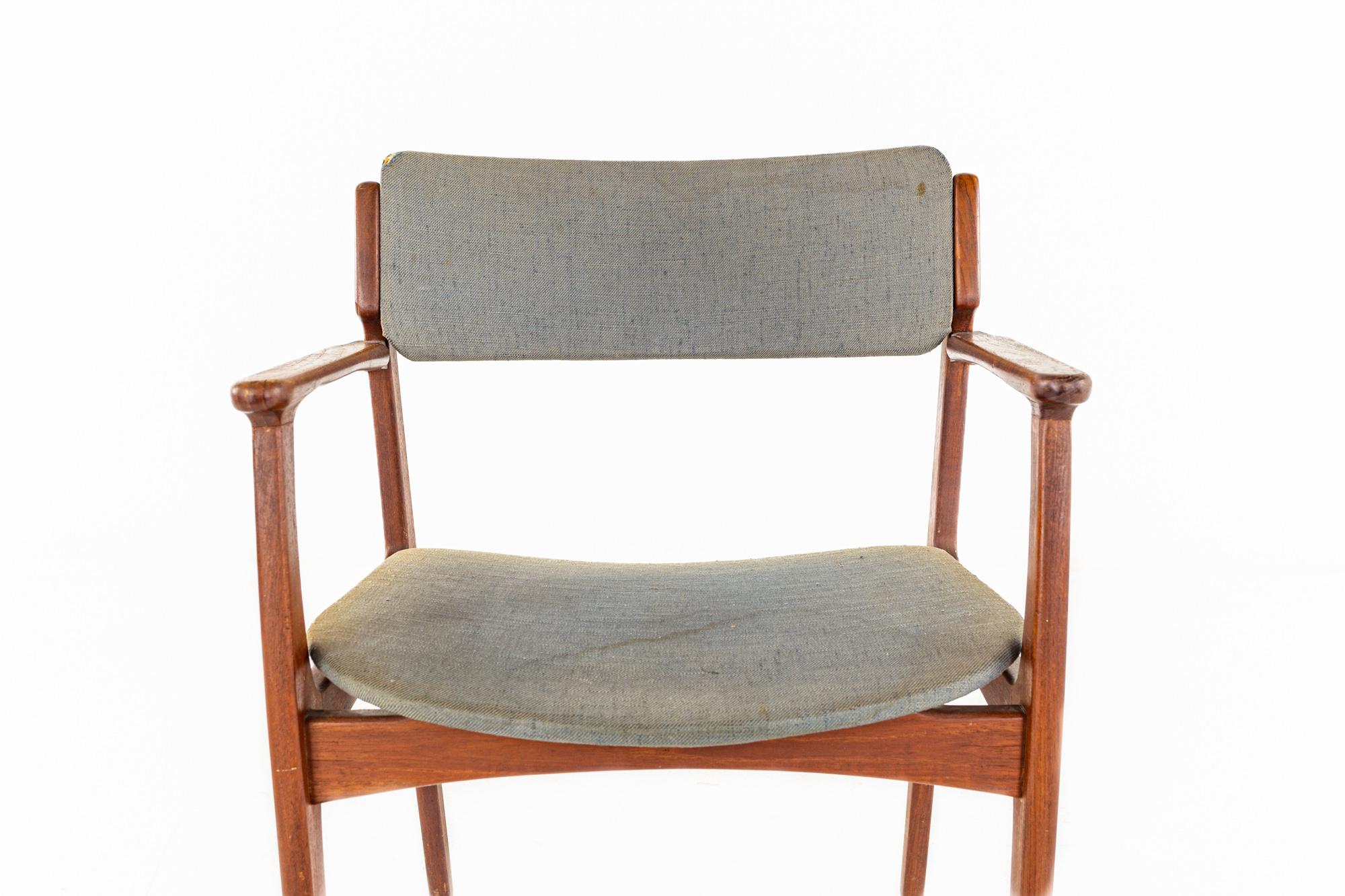 Erik Buch Mid-Century Teak Dining Chairs, Set of 8 5