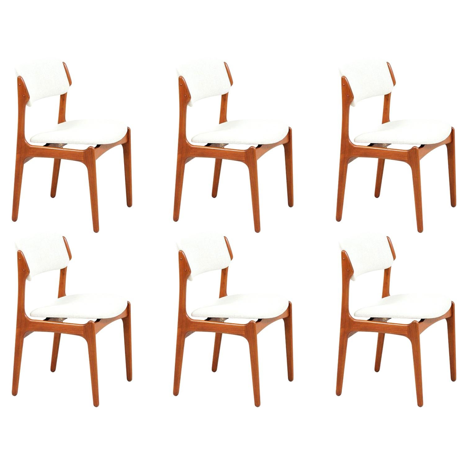 Erik Buch Model-49 Dining Chairs for Oddense Maskinsinedkeri