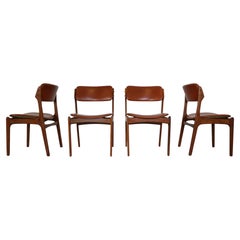 Erik Buch Model-49 Set Of 4 Dining Chairs for Odense Maskinsnedkeri, 1960s