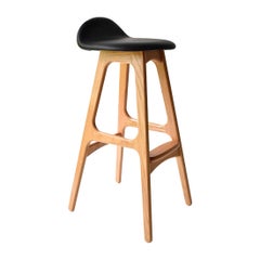 Erik Buch Model 61 Midcentury Counter Stool in Oak