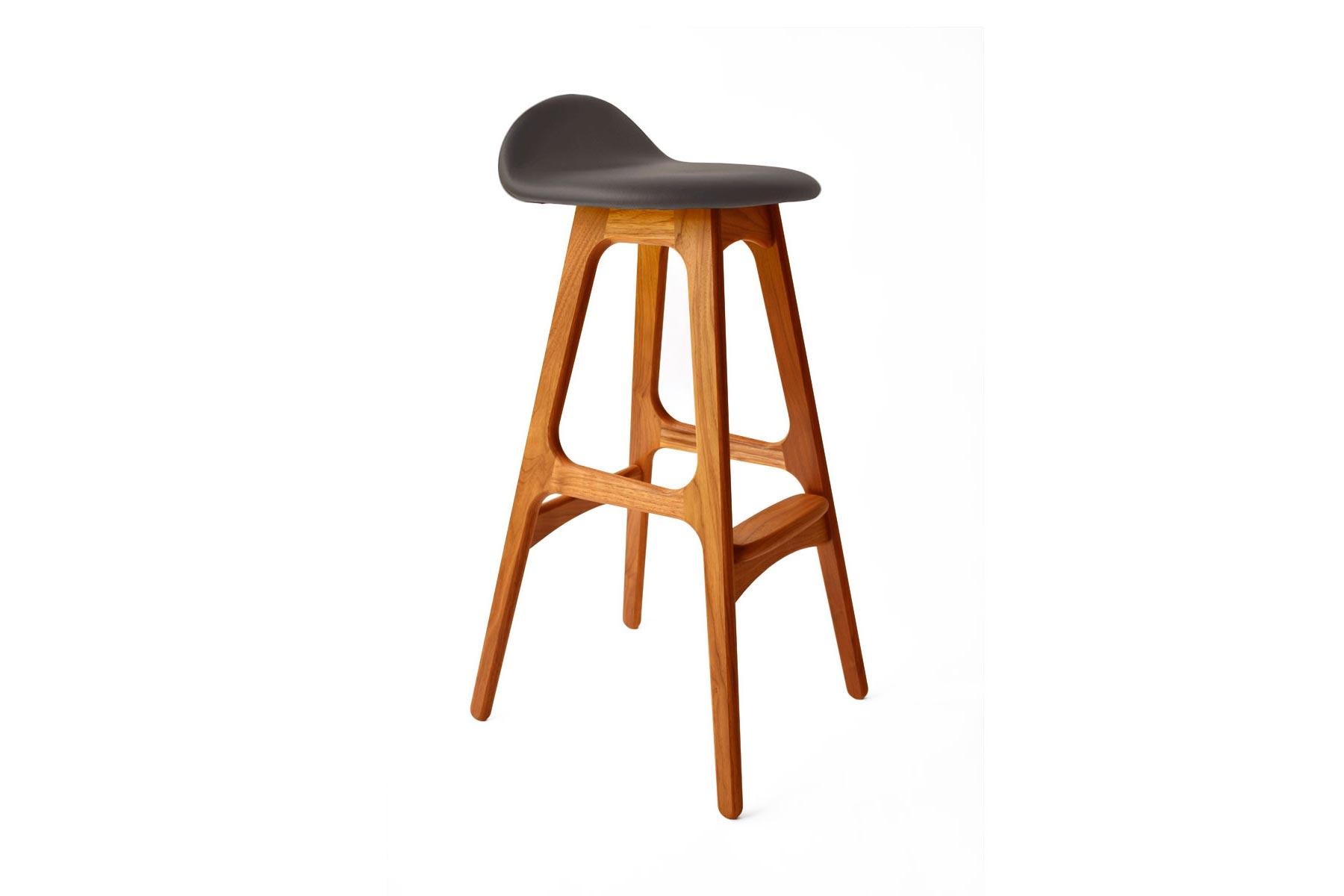 Erik Buch Model 61 Mid Century Counter Stool in Teak 1