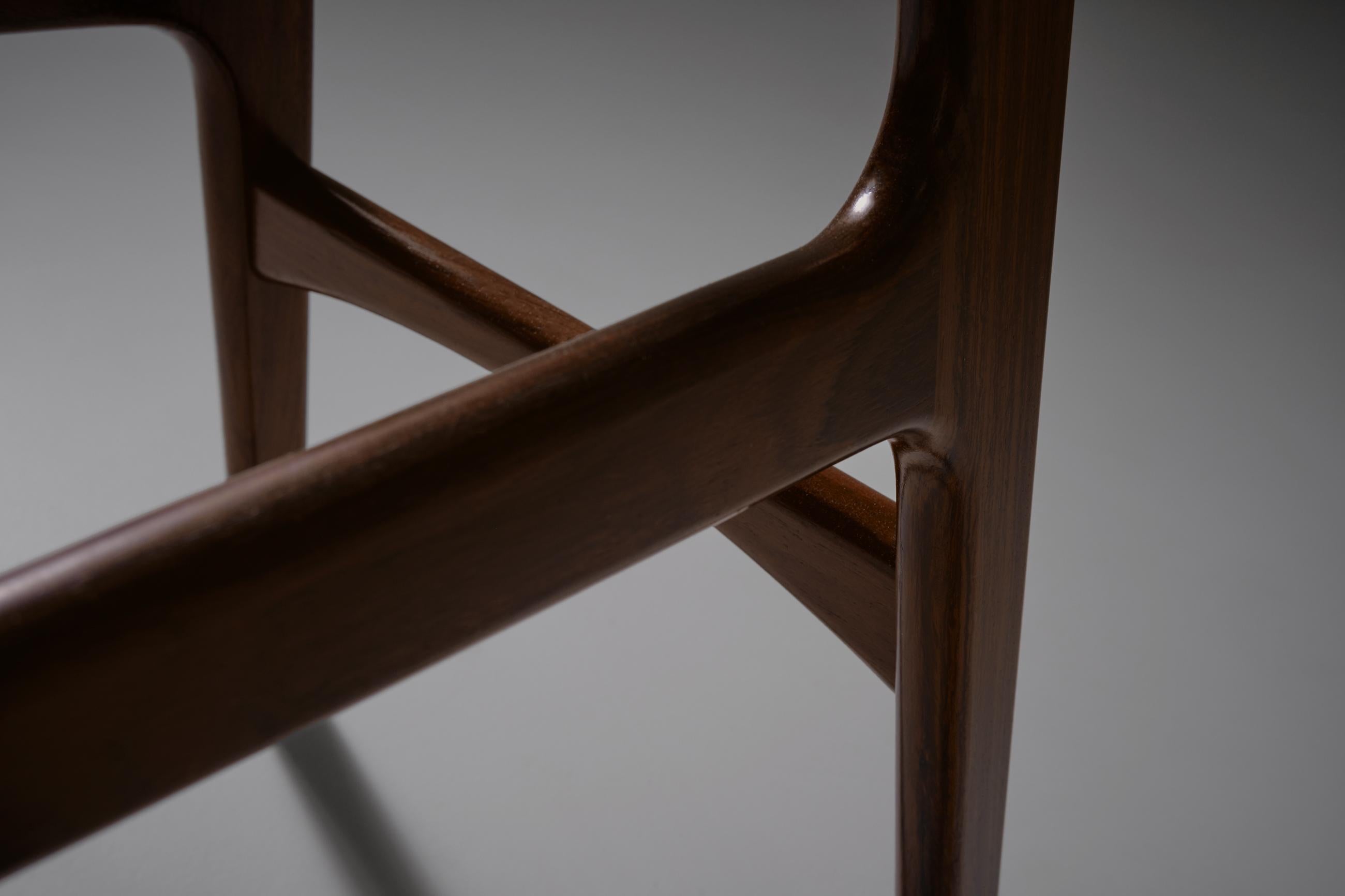 Erik Buch OD-61 Bar Stools in Rosewood, Set of Two In Good Condition In Rotterdam, NL