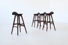 Erik Buch 'OD61' bar stools in rosewood Oddense Mobler Denmark 1965