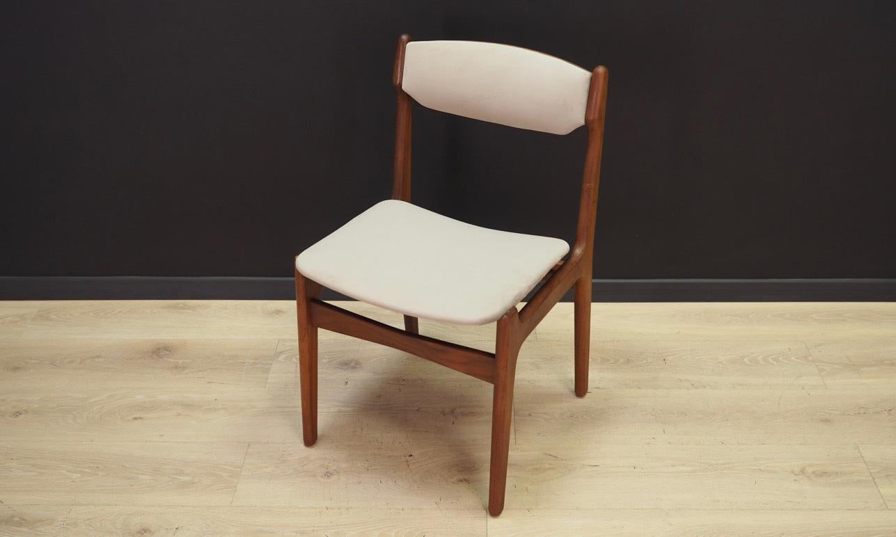 Erik Buch Set of 4 Chairs Vintage In Good Condition For Sale In Szczecin, Zachodniopomorskie