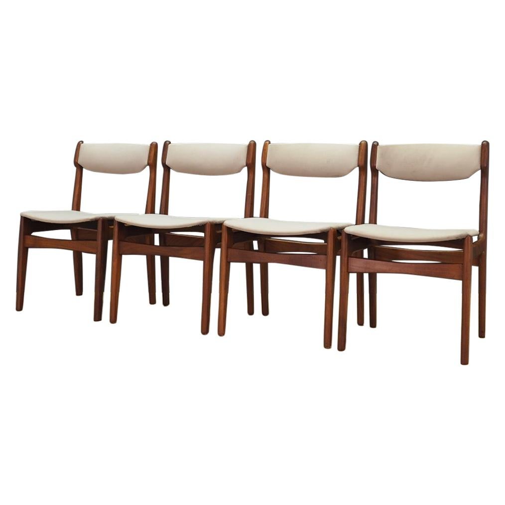 Erik Buch Set of 4 Chairs Vintage For Sale