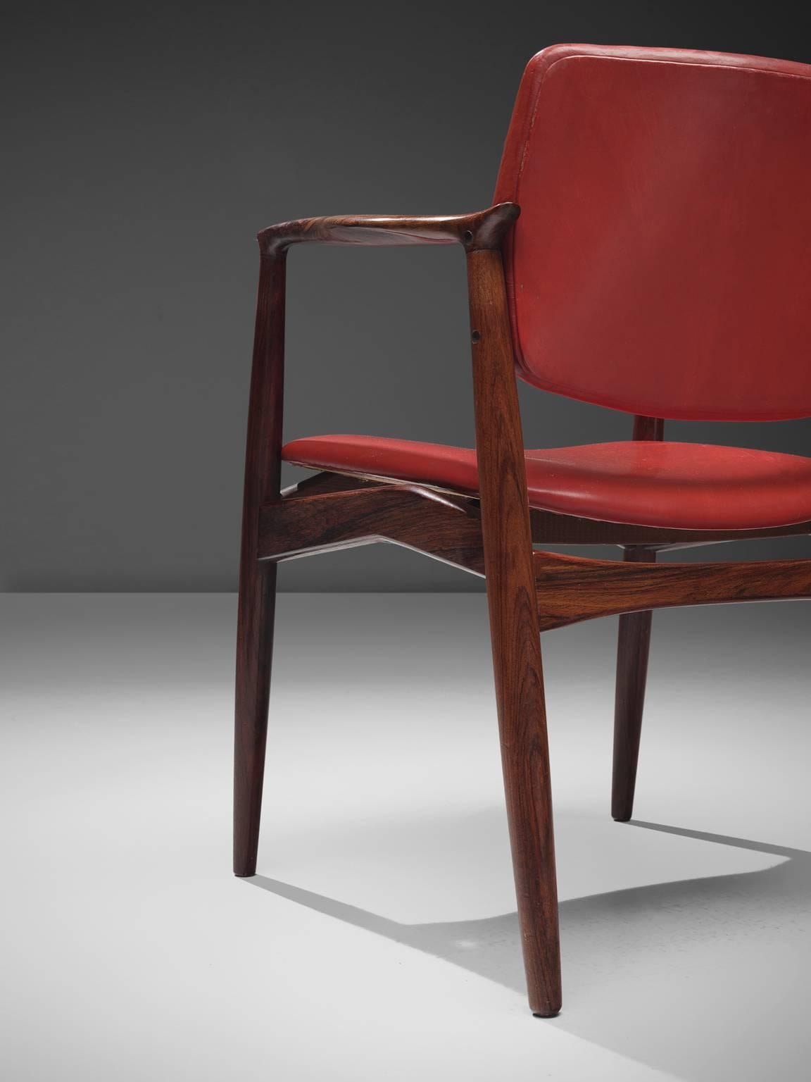 Erik Buch Set of Eight Rosewood Chairs 1