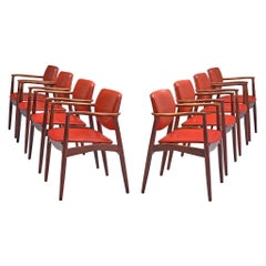 Erik Buch Set of Eight Rosewood Chairs
