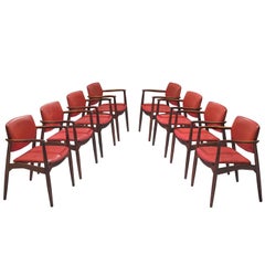 Erik Buch Set of Eight Rosewood Chairs