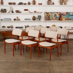 Erik Buch Set of Eight Teak Dining Chairs