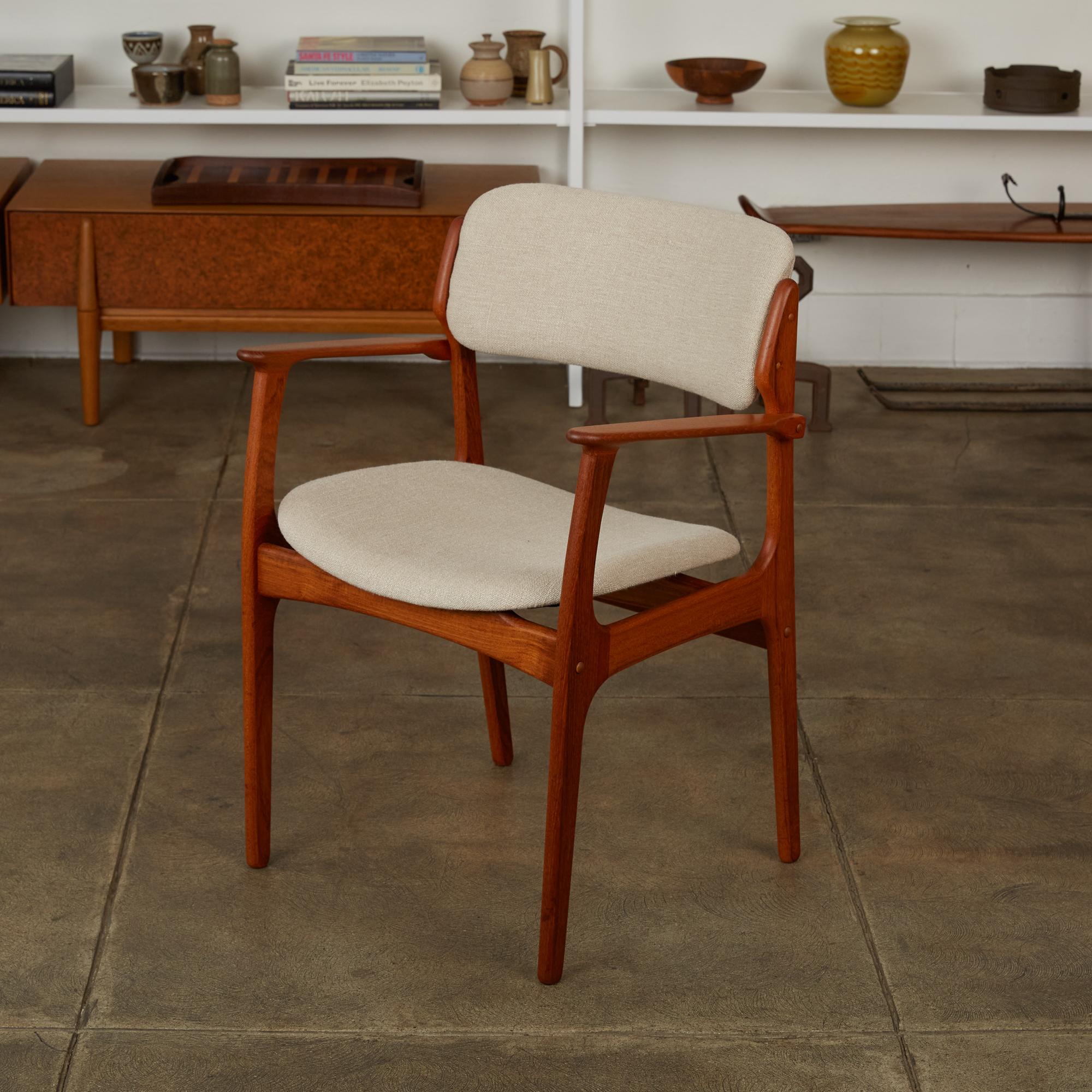 Mid-20th Century Erik Buch Set of Eight Teak Dining Chairs